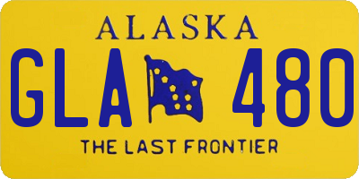AK license plate GLA480