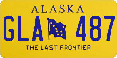 AK license plate GLA487