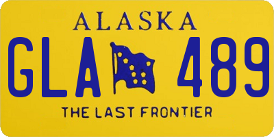 AK license plate GLA489