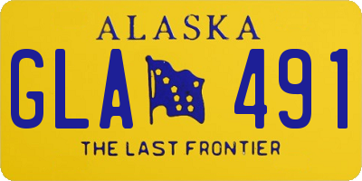 AK license plate GLA491