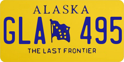 AK license plate GLA495