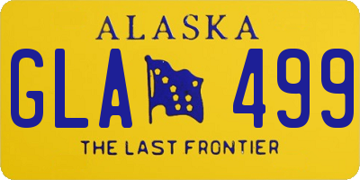 AK license plate GLA499