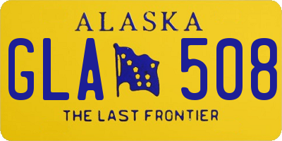 AK license plate GLA508
