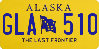 AK license plate GLA510