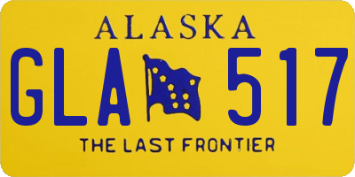 AK license plate GLA517