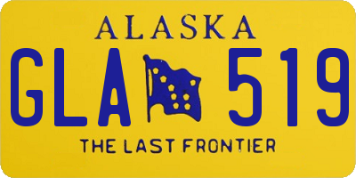 AK license plate GLA519
