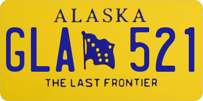 AK license plate GLA521