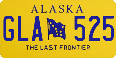 AK license plate GLA525