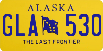 AK license plate GLA530