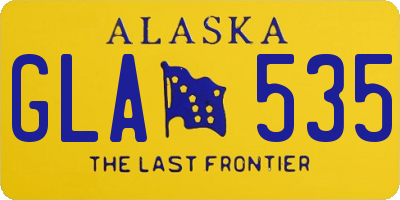 AK license plate GLA535