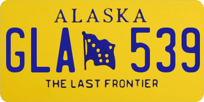 AK license plate GLA539