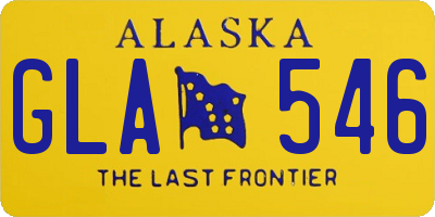 AK license plate GLA546