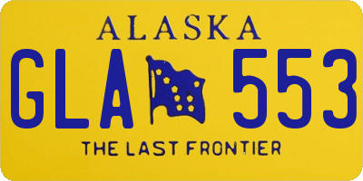 AK license plate GLA553