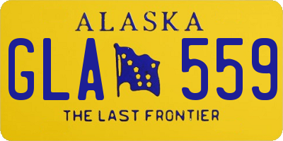 AK license plate GLA559