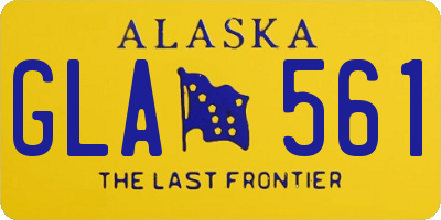 AK license plate GLA561