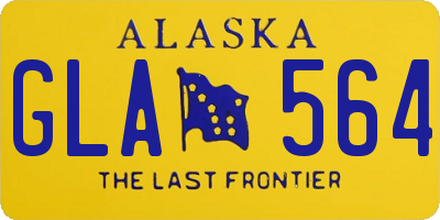 AK license plate GLA564