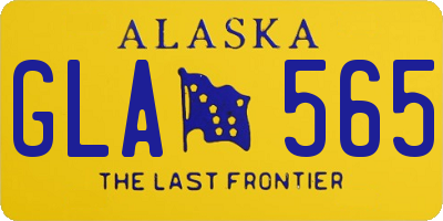 AK license plate GLA565
