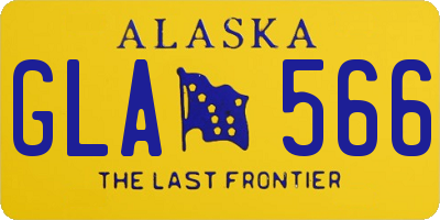 AK license plate GLA566