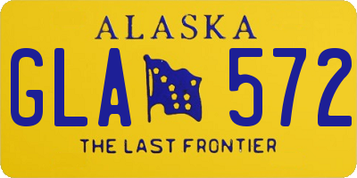 AK license plate GLA572