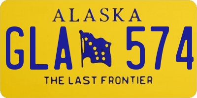 AK license plate GLA574
