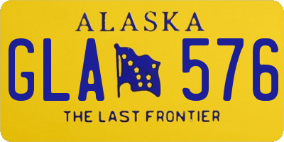 AK license plate GLA576