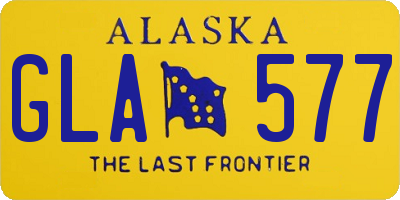 AK license plate GLA577