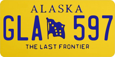 AK license plate GLA597