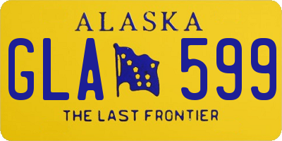 AK license plate GLA599