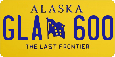 AK license plate GLA600