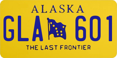 AK license plate GLA601