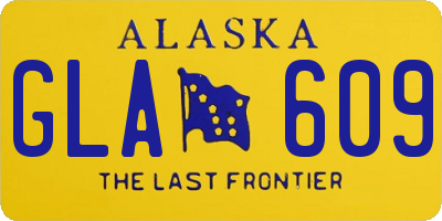 AK license plate GLA609