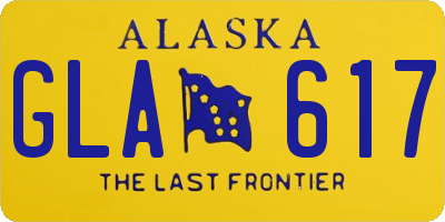 AK license plate GLA617