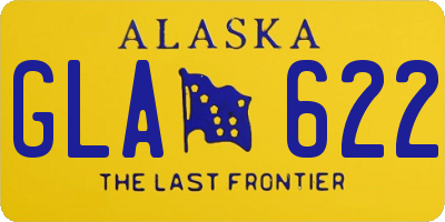 AK license plate GLA622