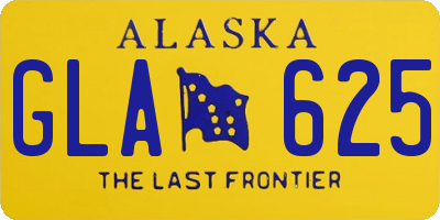 AK license plate GLA625