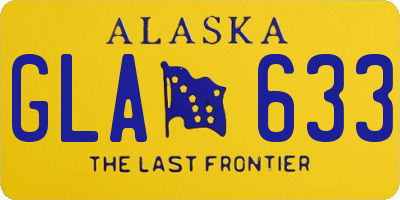 AK license plate GLA633