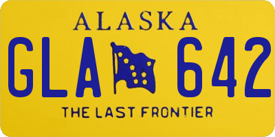 AK license plate GLA642