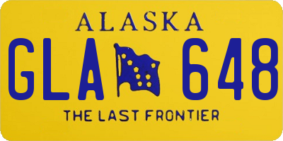 AK license plate GLA648