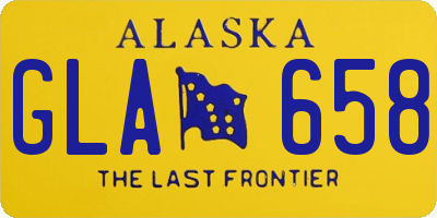 AK license plate GLA658