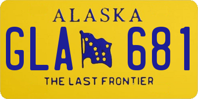 AK license plate GLA681