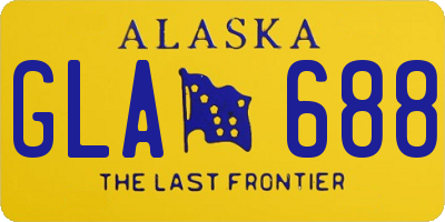 AK license plate GLA688