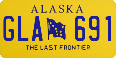 AK license plate GLA691
