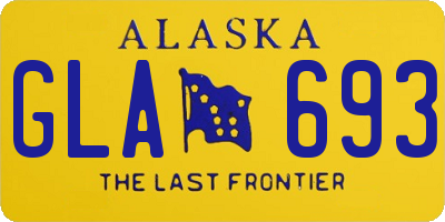 AK license plate GLA693