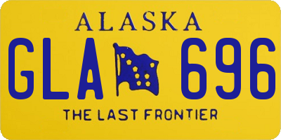 AK license plate GLA696