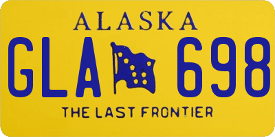 AK license plate GLA698
