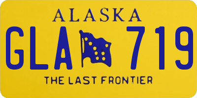 AK license plate GLA719