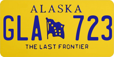 AK license plate GLA723