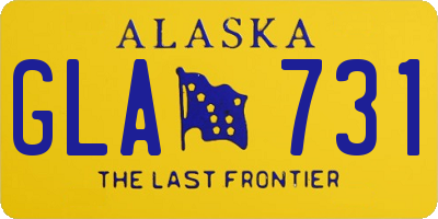 AK license plate GLA731