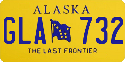 AK license plate GLA732