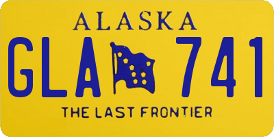 AK license plate GLA741