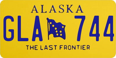 AK license plate GLA744